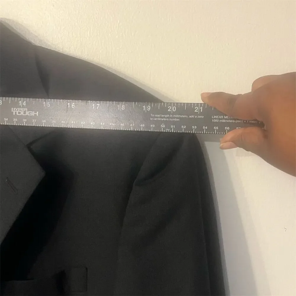 Jos A Banks Men's Wool Blend Blazer Sports Coat‎ Jacket Dark Gray 44R